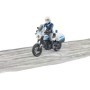 Bruder motocicleta de politie Scrambler Ducati si politist